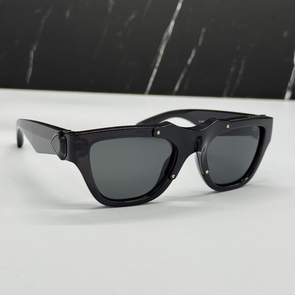 NEW BURBERRY BE4445U 4112/87 BLACK UNISEX SUNGLASSES BURBERRY BE4445U 411287